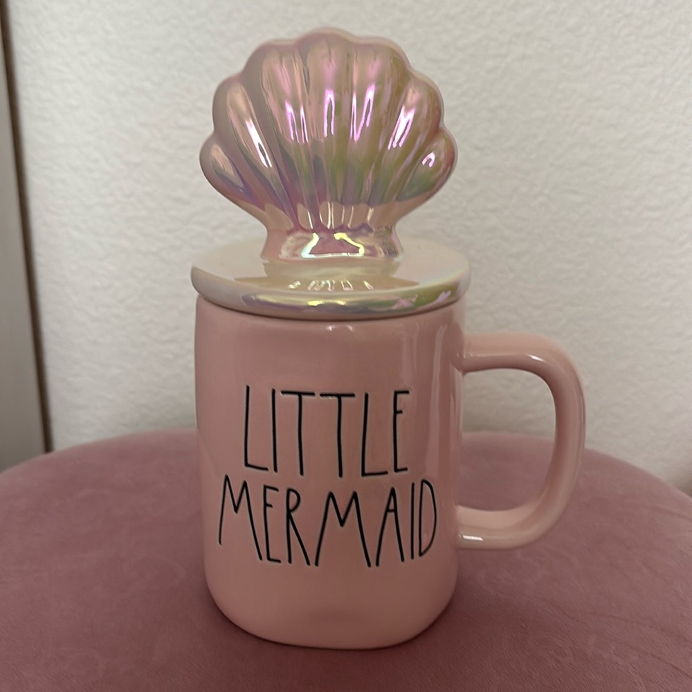 Rae Dunn The Little Mermaid mug with lid